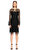 Alberta Ferretti Dantel Detaylı Siyah Elbise