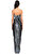 Lanvin Parıltılı Straplez Uzun Renkli Elbise