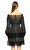 Alexander McQueen Kayık Yaka Siyah Mini Elbise