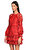 Alexis Dantel İşlemeli Kırmızı Mini Elbise