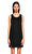 DKNY Deri Detaylı Siyah Elbise