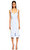 BCBG MAX AZRIA Çizgili Mavi-Beyaz Elbise