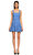 Alexis Fırfır Detaylı Mavi Mini Elbise