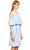 Rene Derhy Dantel İşlemeli Mavi-Beyaz Elbise