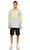 Les Benjamins Kapüşonlu Neon Gri-Sarı Sweatshirt