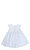 BillieBlush Kız Bebek Çizgili Mavi - Beyaz Elbise