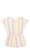 BillieBlush Kız Çocuk Çizgili Kısa Krem -Renkli Tulum