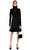Alexander McQueen Zımbalı Boğazlı Siyah Elbise