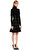 Alexander McQueen Zımbalı Boğazlı Siyah Elbise