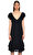 Ralph Lauren Blue Label V Yakalı Lacivert Elbise