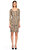 Gerard Darel Yılan Derisi Desenli Mini Bej Elbise