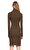 Ralph Lauren Blue Label Boğazlı Kahverengi Elbise