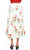 Rosie Assoulin Çiçek Desenli Midi Beyaz Etek