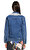 Sandro İşlemeli Mavi Jean Denim Ceket