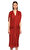 Donna Karan Yarasa Kollu Midi Kremit Elbise