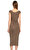 Donna Karan Midi Açık Kahverengi Elbise