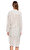 Lug Von Siga Çizgili Bordo-Beyaz Elbise