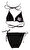 Victoria Couture Hello Kitty Desenli Siyah Bikini