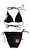 Victoria Couture Hello Kitty Desenli Siyah Bikini