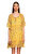 Rene Derhy Çiçek Desenli Mini Sarı Uzun Elbise