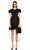 Ted Baker Fırfır Detaylı Mini Siyah Elbise
