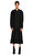 Dion Lee Kapüşonlu Midi Siyah Elbise