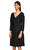 Armani Collezioni V Yaka Siyah Elbise