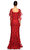 Marchesa Notte İşleme Detaylı Uzun Kırmızı Gece Elbisesi