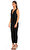 Donna Karan Kruvaze Uzun Siyah Elbise