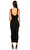 Donna Karan Kruvaze Uzun Siyah Elbise