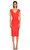 Donna Karan V Yaka Kırmızı Elbise