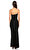 Donna Karan Straplez Uzun Siyah Elbise