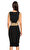 Donna Karan Kolsuz Bej Siyah Elbise