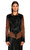 Donna Karan Deri Siyah Kahverengi Ceket
