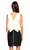 Antonio Berardi V Yaka Siyah Beyaz Mini Elbise
