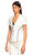 Versace Puantiyeli Kısa Kollu Beyaz Ceket