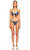 Mara Hoffman Puantiyeli Siyah Mavi Bikini Üstü