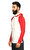 GF Ferre Kapüşonlu Kırmızı Beyaz Triko