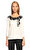 Sonia By Sonia Rykiel Truvakar Kollu Krem Siyah T-Shirt