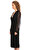Michael Kors Collection V Yaka Midi Siyah Elbise
