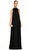 Azzaro İşleme Detaylı Siyah Uzun Gece Elbisesi