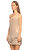 Just Cavalli Transparan Detaylı Fırfırlı Bej Rengi Elbise