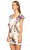 Just Cavalli Fırfır Detaylı Çiçek Desen Ekru Elbise