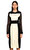 Prabal Gurung Kolları Tül Detaylı Siyah Beyaz Elbise