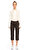 Gerard Darel Paçası Düğme Detaylı Koyu Kahverengi Pantolon