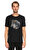 St. Nian Baskı Desen Siyah T-Shirt