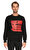 St. Nian Baskı Desen Siyah Sweatshirt