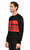 St. Nian Baskı Desen Siyah Sweatshirt