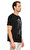 St. Nian Baskı Desen Siyah T-Shirt