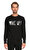 St. Nian Baskı Desen Siyah Sweatshirt